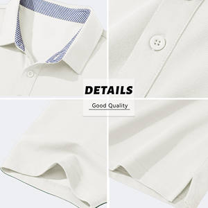 Polos de hombre con logotipo bordado personalizado para niños, ropa informal transpirable de secado rápido de algodón 100%, polos ecológicos - Product Image 3