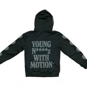 Sweat à capuche d'hiver imperméable surdimensionné pour homme, en coton, avec logo 3D imprimé, en mousse épaisse et rembourrée, personnalisable en gros et de haute qualité - Product Image 2