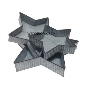 Bandeja de servicio galvanizada recubierta de Color negro, hecha a mano, superventas, diseñador, vajilla de lujo, mesa, venta al por mayor, bandeja de servicio de Metal - Product Image 5