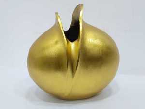 <b>unique</b> Modern Round Metal Flower <b>Vase</b> with hammered New Design Stylish Ware Flower <b>Vase</b> for home - Product Image 2