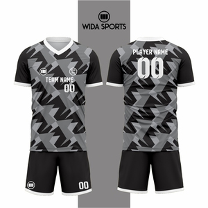 Conjunto de Uniforme de Fútbol Sublimado Personalizado de Alta Calidad, Diseño Dividido Moderno para Verano y Otoño, Equipación Completa con Camiseta - Product Image 3