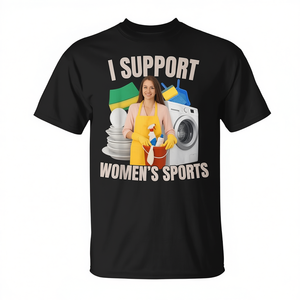 T-shirt divertente per adulti con stampa 'Unwearable' - Sostengo gli sport femminili - Idea regalo promozionale - Product Image 2