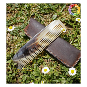 Peine Antiestático de cuerno natural, peine de cuerno de búfalo hecho a mano para mujer, peine de cuerno de búfalo natural personalizado hecho a mano de primera calidad - Product Image 6