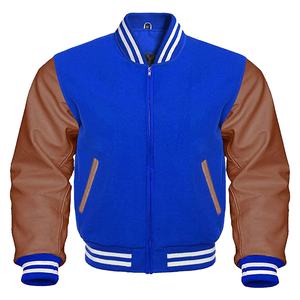 Chaqueta Bomber de béisbol Vintage para hombre 2025, estilo callejero de lana y cuero con logotipo, nuevo diseño, chaqueta Letterman para ropa de calle - Product Image 1