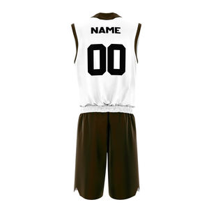 Uniformes de basket-ball personnalisés de haute qualité à vendre en ligne Concevez votre propre maillot et short de basket-ball par sublimation - Product Image 3