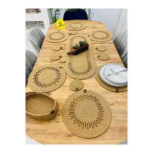 Premium 90% Polyester 10% Cotton Multi-Color 1-Piece <b>Round</b> <b>Placemat</b> Set 33 X 33 Inches - Product Image 3