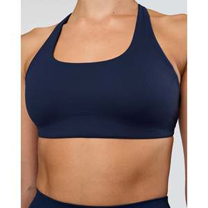 Aspire Sports Bra-Future Navy เสื้อโยคะแบบมีฟองน้ำเสริมแบบปรับได้สำหรับออกกำลังกาย - Product Image 5