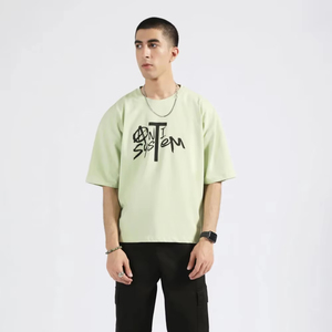 Camiseta Extra Grande para Hombre, 100% Algodón, con Estampado en la Parte Delantera, Tejido Transpirable y Ecológico - Product Image 1