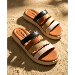 Sandalias Cómodas con Múltiples Tiras y Medicación, Punta Abierta, Ligeras, con Estampado Moderno, Reciclables, Antideslizantes, Tendencias Duraderas, 411 ML - Product Image 1