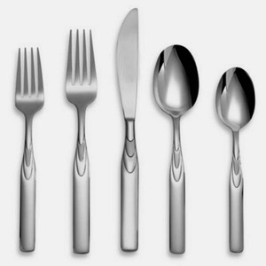 Rose Gold mirror polished new Full Hammered Design End Handle cutlery reusable flatware set Popular Western Knife Fork <b>Spoon</b> - Product Image 3