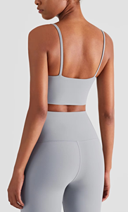 Venta al por mayor Deportes 2PCs Fitness Yoga Wear Logotipo personalizado Entrenamiento Fitness Deporte Conjuntos Mujeres Nylon Spandex Seamless Yoga Set - Product Image 6