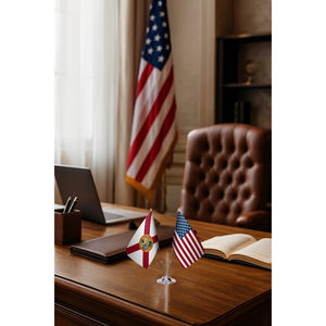 Florida y Estados Unidos Juego de Banderas de Escritorio - Product Image 3
