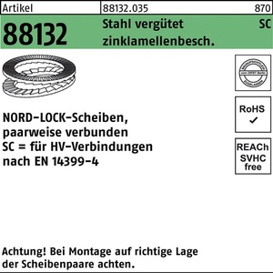 Arandelas Adhesivas R 88132 NL 36 SC Sta Zinc Flake 25 Unidades de NORD-LOCK - Product Image 1