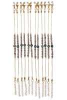Pulseras de Cuentas de Ojo Turco Hechas a Mano con Macramé de Plástico Estilo Bohemia Modelo DAFNI 44 - Regalos Promocionales Novedosos para
