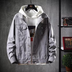 Casual Slim <b>Mens</b> <b>Denim</b> <b>Jacket</b> Plus High Quality Cowboy <b>Men's</b> Spring Jean <b>Jacket</b> - Product Image 2