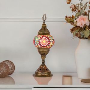 Lámpara de Mosaico de Aluminio de Lujo para Decoración de Mesa Auxiliar, Crea un Ambiente Acogedor con un Patrón de Mosaico Reflectante - Product Image 5