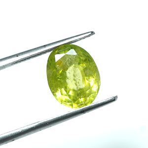 Sphene naturel à facettes Titanite Cut Pierre Forme ovale Pierres précieuses en vrac - Product Image 4