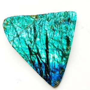 Large Blue Flashy Labradorite Druzy Gemstone ! Natural Labradorite Polished Druzy Loose Stone (988 Carat) - Product Image 3