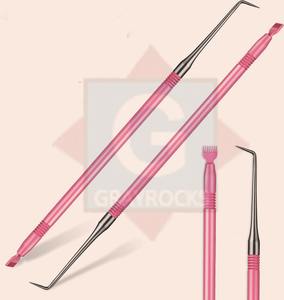 เข็มดัดขนตาสแตนเลสสำหรับยกขนตาเครื่องมือต่อขนตาปลายแหลมแยก - Product Image 1