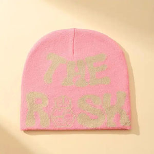 Gorro de calavera de diseñador con estampado de logotipo personalizado de alta calidad, gorro cálido de invierno de punto acrílico para hombres y mujeres, ropa al aire libre para viajes - Product Image 2