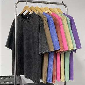 เสื้อยืดแขนสั้น100% สำหรับผู้ชายเสื้อผ้าแฟชั่นวินเทจซักระบายอากาศได้ดีผ้าฝ้ายแบบกำหนดเอง - Product Image 1