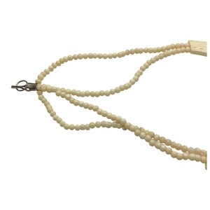 Collier bohème traditionnel authentique, fait à la main, sculpté en corne de buffle véritable, style tribal unique, artisanat naturel, fête des mères - Product Image 6