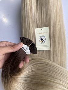 Fournisseur d'extensions de cheveux vierges à pointe plate, haute qualité, couleur Ombre 4/60 - Product Image 2