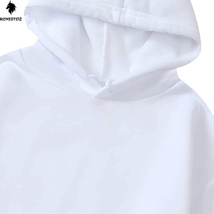 เสื้อมีฮู้ดแบบสวมศีรษะสำหรับผู้ชายขนาด00-500 GSM เสื้อแบบเปิดไหล่ตกแบบเรียบมีน้ำหนักมาก - Product Image 3