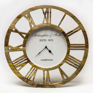 Reloj de pared de diseño moderno personalizado, moderno, hecho a mano, decorativo, elegante, de madera, hecho a mano - Product Image 3