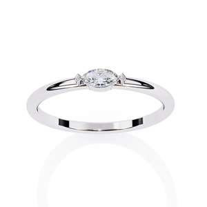 Anillo de Diamante de Lujo, Corte Marquesa, Cultivado en Laboratorio, Certificado IGI, VVS VS D E, Oro Blanco, Amarillo y Rosa de 14K, Anillo de Joyería Solitario para Regalo - Product Image 3