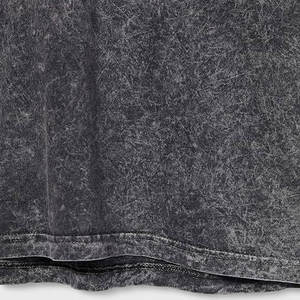 Haute qualité coton personnalisé lavé à l'acide T-Shirt français éponge col rond surdimensionné hommes imprimer col rond hommes T-Shirts - Product Image 5