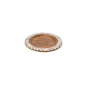 Assiettes de présentation en bois poli naturel de haute qualité bols jetables de forme ronde à vendre - Product Image 6