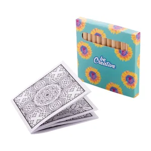 Ensemble de crayons personnalisés Coloxil, 12 pièces, fournitures artistiques colorées - Product Image 2