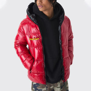 Veste matelassée en toile imperméable de haute qualité pour hommes, logo brodé personnalisé, design canard, imperméable d'hiver, personnalisable - Product Image 1