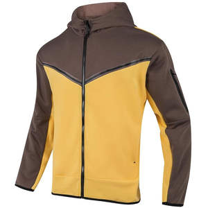 Chándal con cremallera gris sólido de invierno para Hombre | Conjunto de Sudadera con capucha Pantalones de Jogger | Ropa de gimnasio de ajuste regular Ropa de calle informal Entrenamiento - Product Image 3