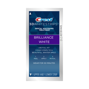 Tiras Blanqueadoras de Dientes Crest 3D para un Blanco Brillante, Tratamiento Completo (16 Sobres) - Product Image 2