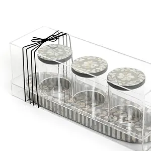 Caja acrílica moderna para dulces con tapa de diseño para almacenamiento de postres y dátiles en casa - Product Image 3