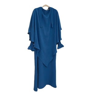 Tenue de prière musulmane, vêtements islamiques, Ramadan Eid, Hijab, dubaï, turquie, Abaya avec foulard Extra Long, Khimar Jilbab - Product Image 1
