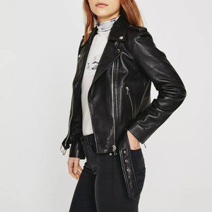 Manteau long en similicuir PU noir de luxe 2026 personnalisé pour femme, avec ceinture et revers, coupe ample, style trench-coat, manches longues - Product Image 4