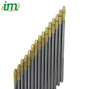 Aiguilles de ventilation en acier inoxydable de haute qualité avec manche doré pour la fabrication de perruques et les extensions de cheveux - Product Image 3