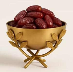 Bol de service en métal de haute qualité avec finition au chocolat pour les fruits dattes bonbons au chocolat - Product Image 6