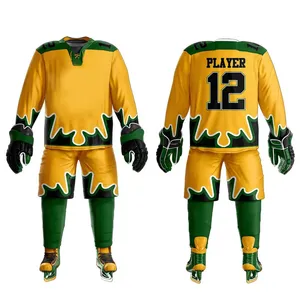 Uniforme de Hockey sobre hielo, jersey profesional personalizado, 100% poliéster, venta directa de fábrica, nuevo diseño - Product Image 6