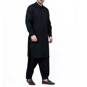 Salwar Kameez indien pakistanais pour hommes, ensembles à bas prix, sans plis, séchage rapide, haute qualité, personnalisable, vêtements décontractés toutes saisons - Product Image 2