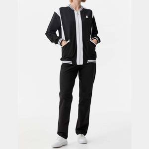 ชุดวอร์มผ้าคอตตอนแบบ2 in 1ของผู้หญิงชุดวอร์มแบบรูดซิปบล็อกสี100% สำหรับฤดูใบไม้ร่วงใหม่ - Product Image 1