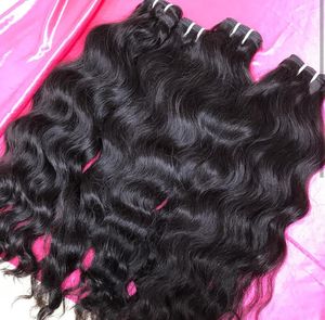 Prix économique sur 100% Extensions de cheveux humains bruts indiens vierges Remy de haute qualité, style vague naturelle, groupés - Product Image 5