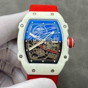 Reloj Tourbillon Superfino V3 de Lujo Francés para Hombre con Caja de Fibra de Carbono, Diseño en Forma de Tonneau, Reloj Mecánico Ligero - Product Image 2