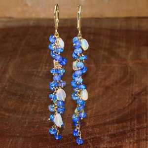 ต่างหูโอปอลสีขาวธรรมชาติ เงินแท้ 925 ชุบทอง สไตล์ชาติพันธุ์ ได้รับการรับรองจาก IGI เครื่องประดับพลอยประจำเดือนเกิด ของขวัญสำหรับงานปาร์ตี้และวันครบรอบ - Product Image 4