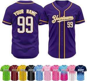Camiseta de Béisbol y Sóftbol Personalizada para Adultos, con Nombre y Logotipo, Suave, Transpirable, que Absorbe la Humedad, Ropa Deportiva para Jugadores y Aficionados - Product Image 5
