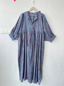 100% เดรสมิดิผ้าฝ้ายลายดอกไม้คอตตอนคอกว้างปิดสายเชือกยาวพิมพ์ลายดอกไม้เป็นมิตรกับสิ่งแวดล้อมของขวัญที่สมบูรณ์แบบสำหรับเธอ - Product Image 5