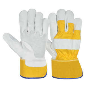 Nouvelle tendance en plein air Construction travail gants de sécurité en gros robuste en cuir de vachette paume gréeur Durable respirant - Product Image 4